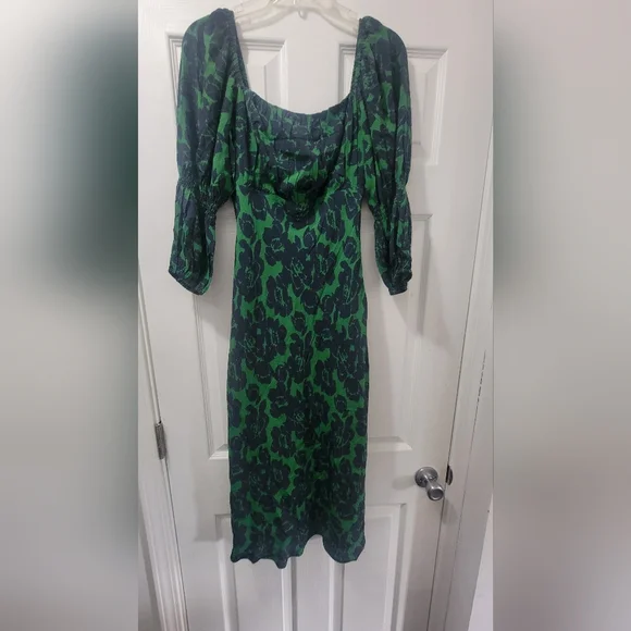 Peter Som Green Puff Sleeve Sundress.   Size 4 - Picture 8 of 8